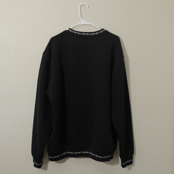 Bad Monday Barbed Cuff Black Crewneck Sweatshirt - Picture 7 of 10